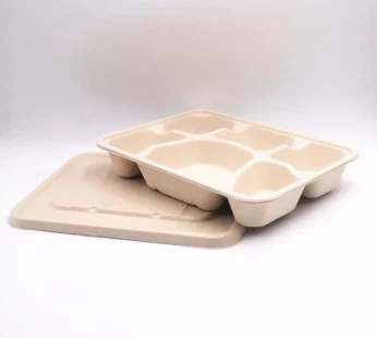 Rectangular 6-Compartment Tray 1400ml