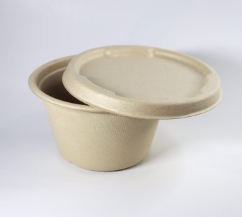 1000ml/34oz Sugarcane Round Bowl Lid