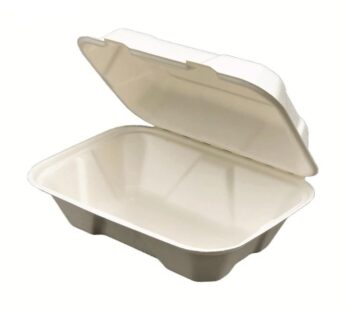 9x6x3″ Sugarcane Clamshell (White – 200ct)