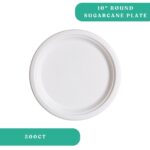 10" Round Sugarcane Plate