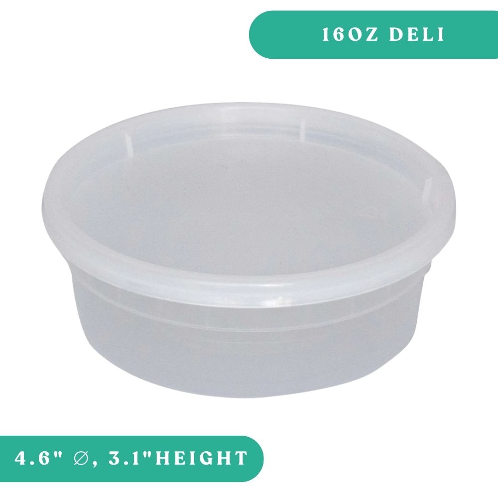 16 oz Deli Container with Lid