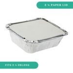 2.25 Lb Oblong Flat Lid