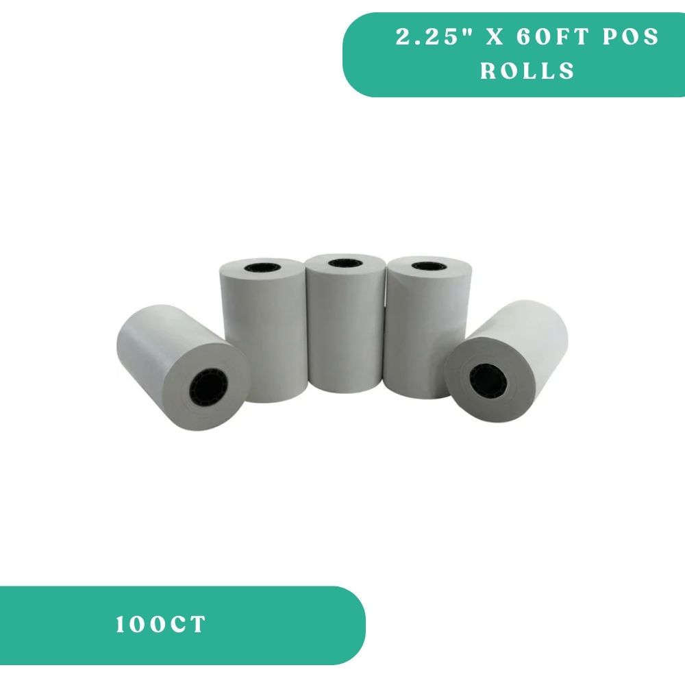2.25 x 60ft POS Rolls