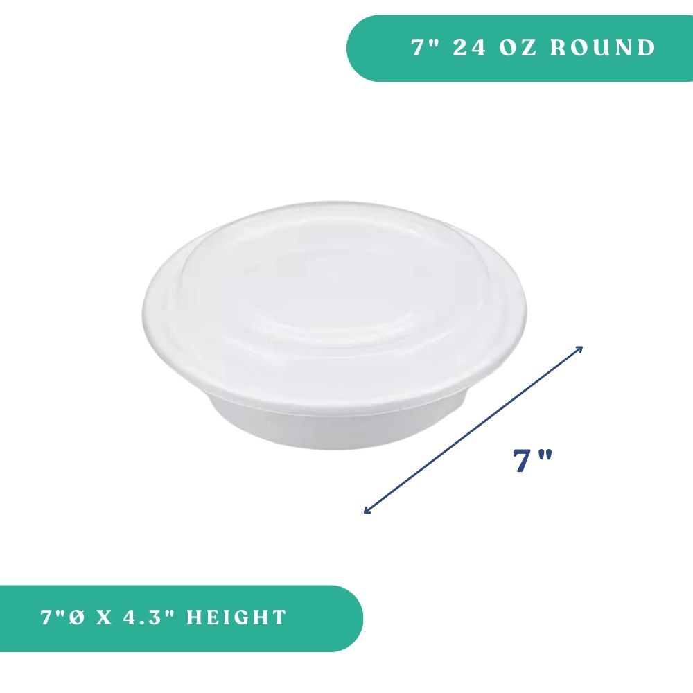 24 oz Round Container & Lid