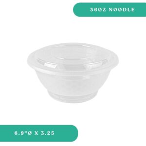 36oz Noodle Bowl Container + Lid