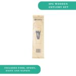 4 Pc Wooden Cutlery Set - F,K,S,N