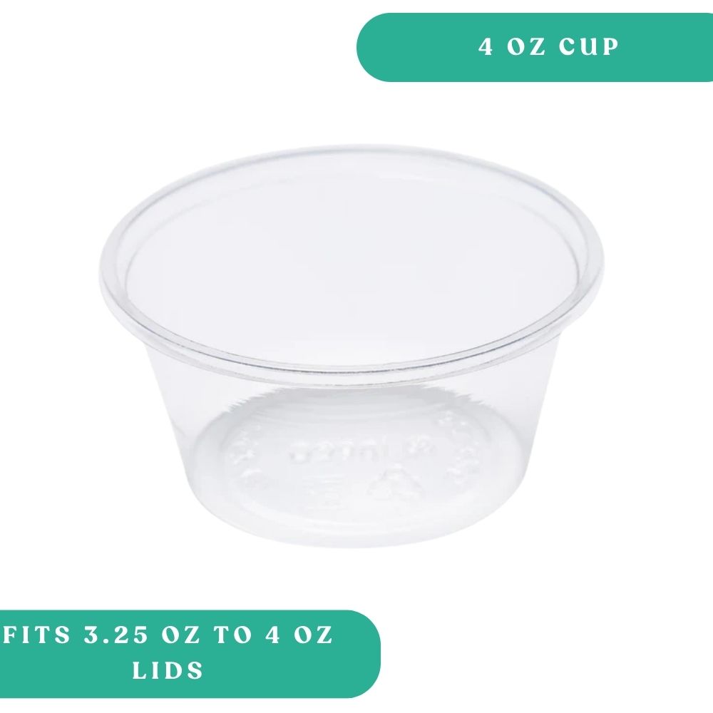 4 oz Plastic Clear Portion Cup