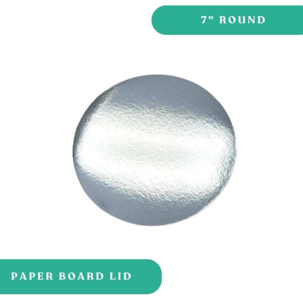 7" Aluminum Round Pan Flat Paper Lid