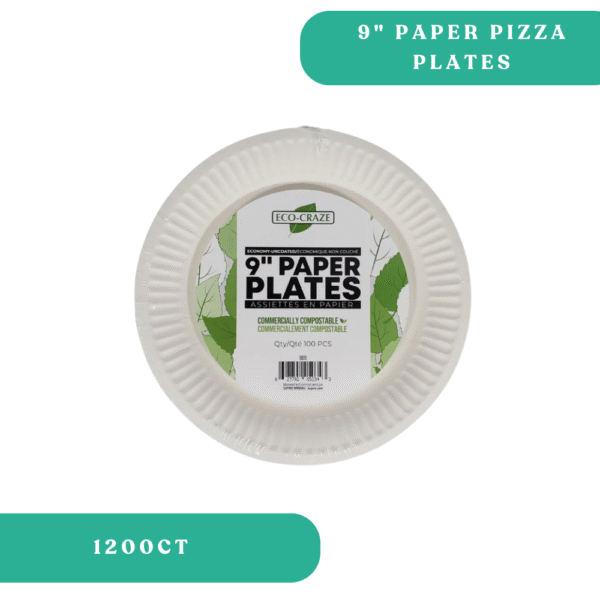 9" Round Paper Pizza Plates