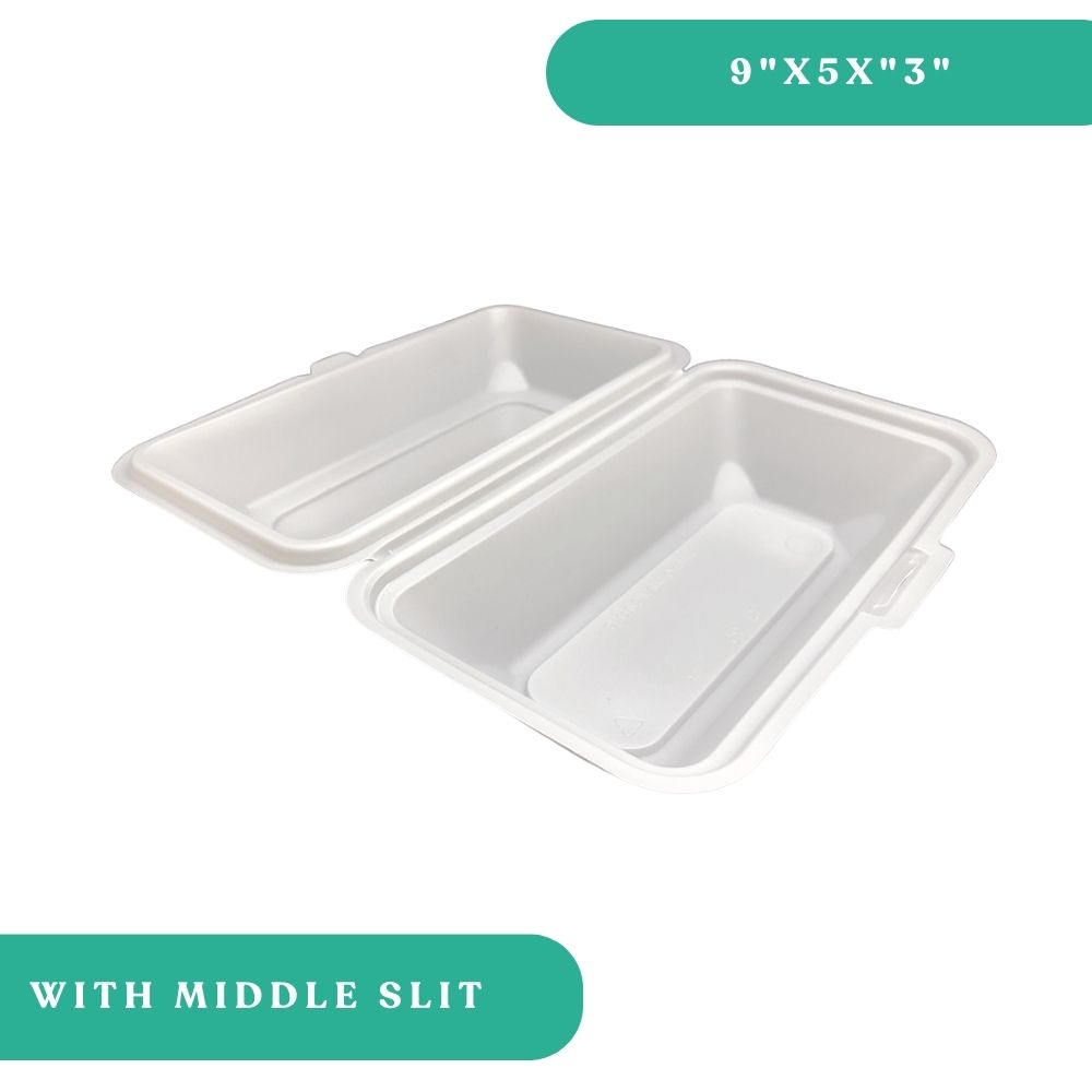 9×5×3 Plastic Clamshell with Slit