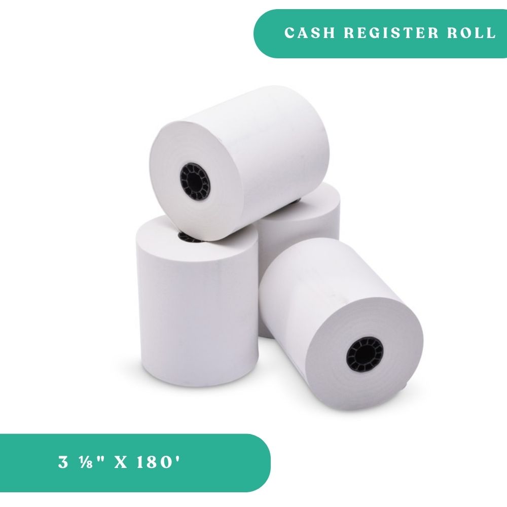 Cash Register Rolls 3" x 180'