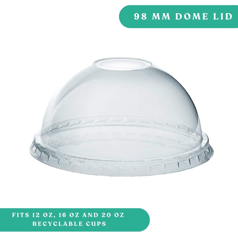Dome Lid for 12 to 20oz Plastic Cup