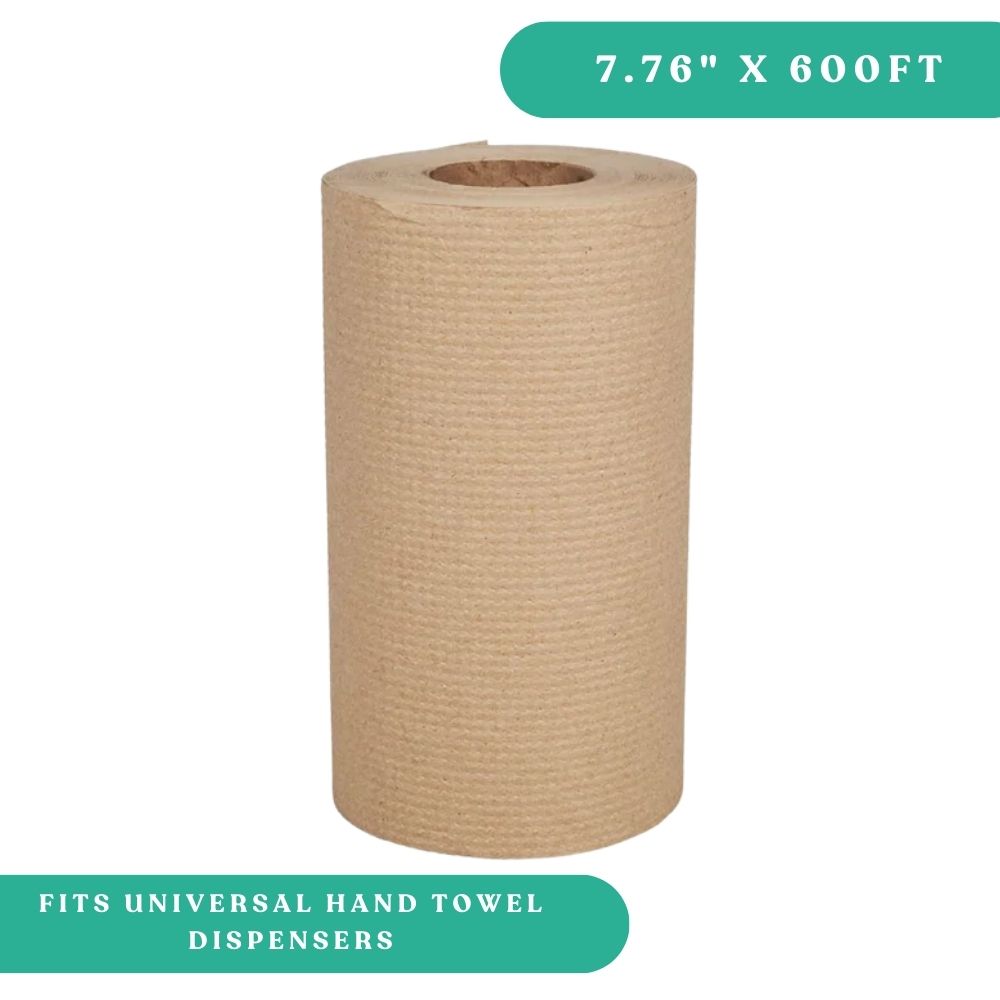 Kraft Hand Towel Rolls 600