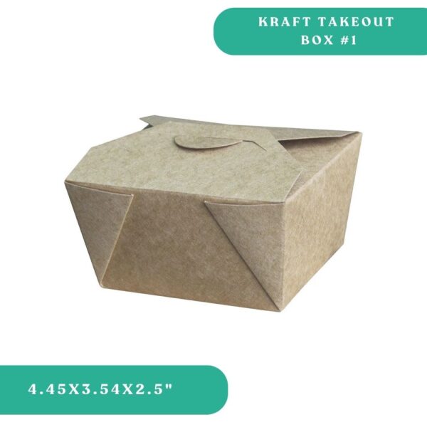 Kraft Paper Takeout Box #1