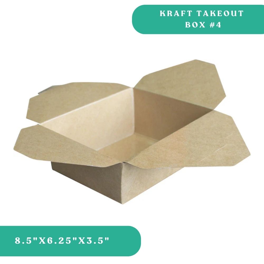 Kraft Paper Takeout Box #4