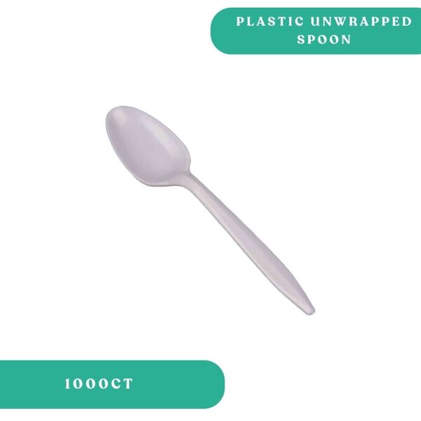 Plastic Unwrapped Spoon