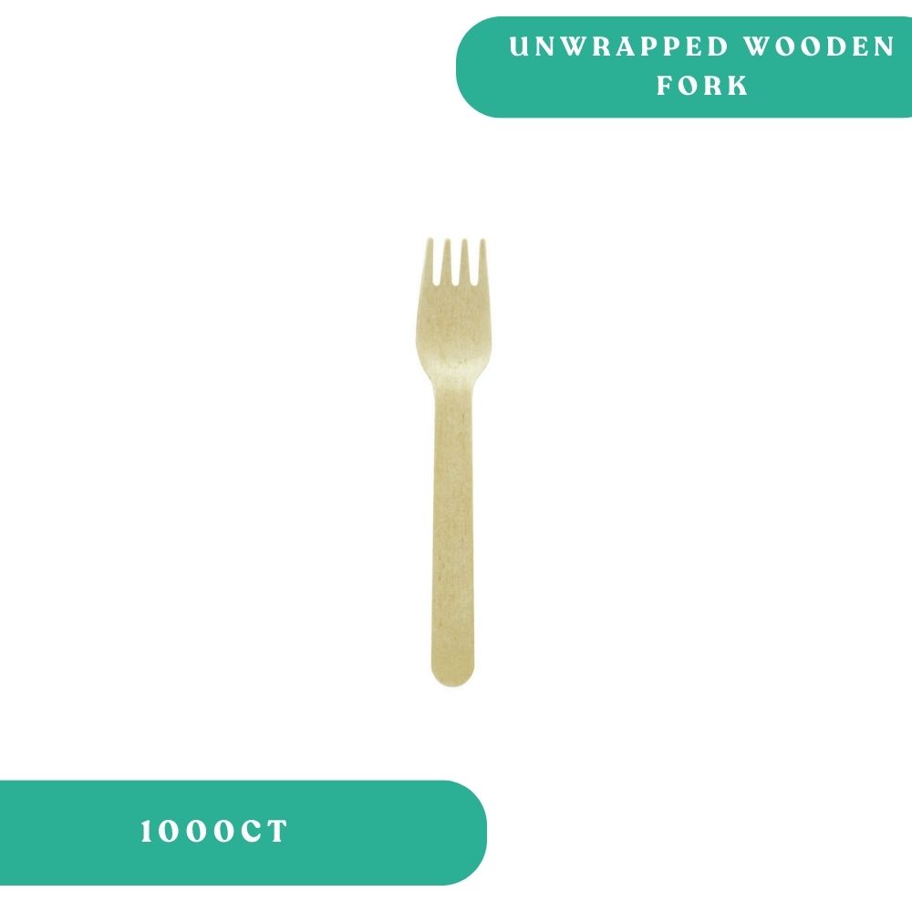 Wooden Unwrapped Fork