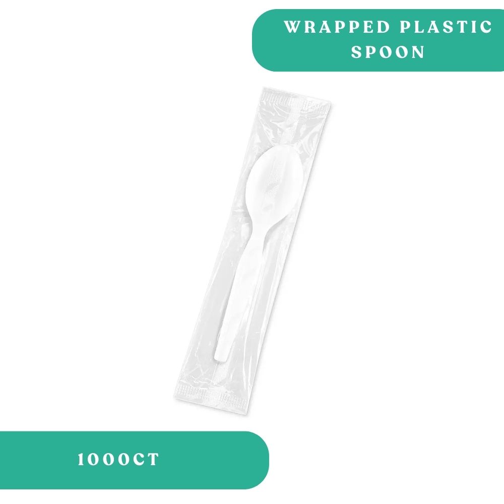 Wrapped Plastic Spoon
