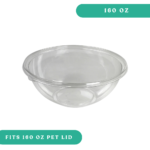160oz Clear Round Bowl - Sabert