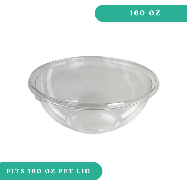 160oz Clear Round Bowl - Sabert