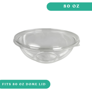 Sabert 80oz Clear Round Bowl