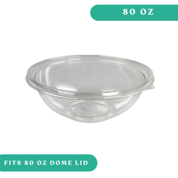 Sabert 80oz Clear Round Bowl