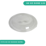 Sabert 80oz Clear Round Bowl Dome Lid
