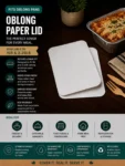 1 Lb Aluminum Oblong Paper Lid