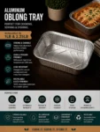 1 Lb Aluminum Oblong Tray