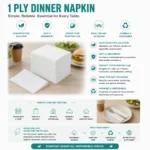 1 Ply Dinner Napkin