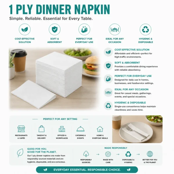 1 Ply Dinner Napkin