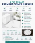 2 Ply Chalet Premium Dinner Napkins