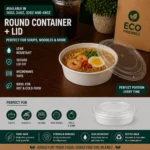 24oz Round Container + Lid (7")