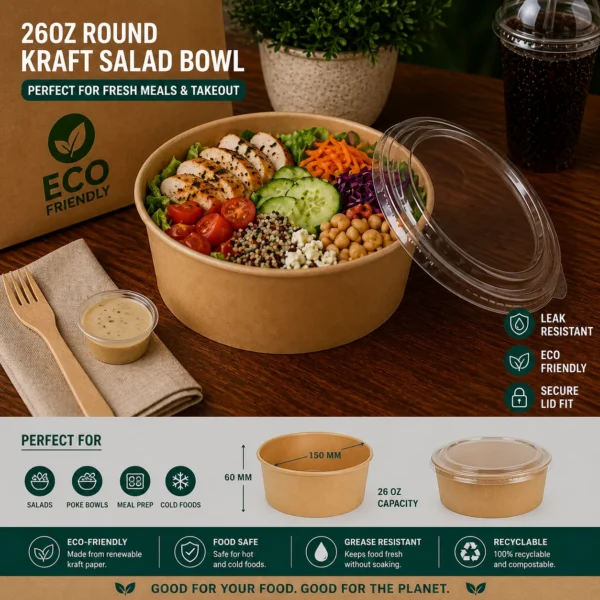 26oz Kraft Salad Bowl
