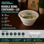 36oz Noodle Bowl Container + Lid