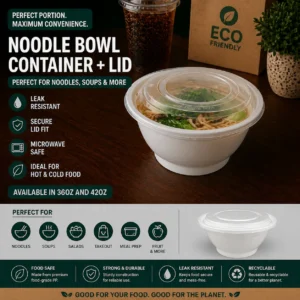 42oz Noodle Bowl Container + Lid