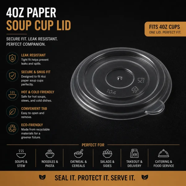 4oz Paper Soup Cup Lid