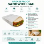 6x2x9" Greaseproof Sandwich Bag