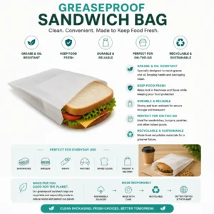6x2x9″ Greaseproof Sandwich Bag