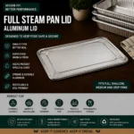 Aluminum Full Steam Pan Lid