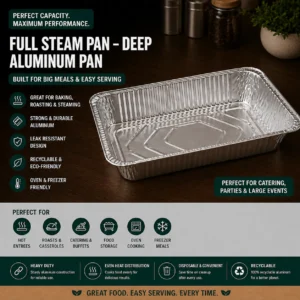 Aluminum Full Steam Pan – Deep
