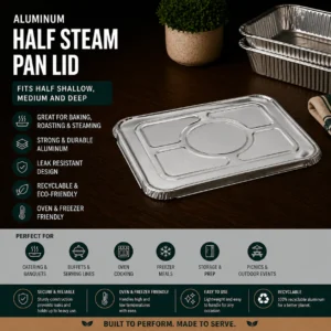Aluminum Half Steam Pan Lid