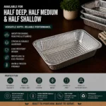 Aluminum Half Steam Pan - Deep