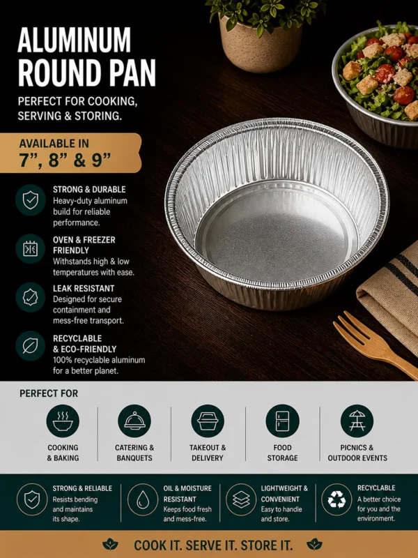 9" Aluminum Round Pan