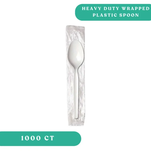 Heavy Duty Wrapped Plastic Spoons