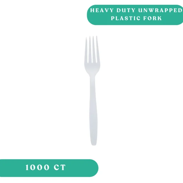 Heavy Weight Unwrapped Plastic Fork