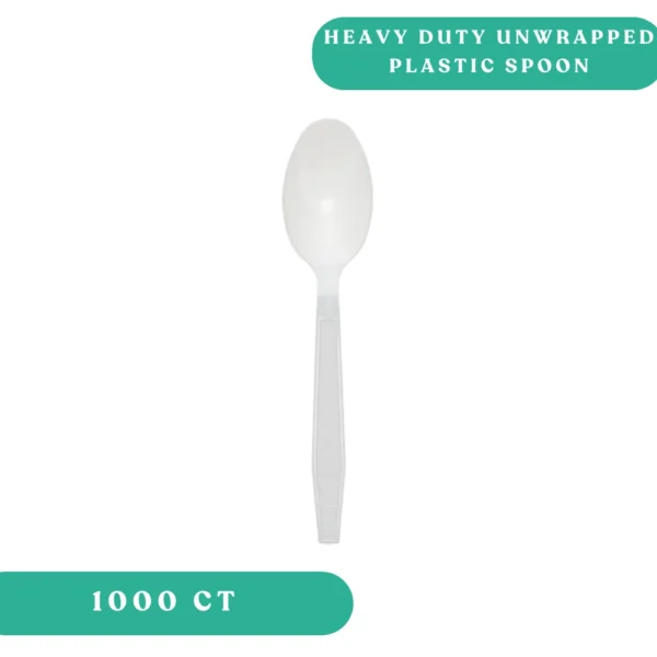 Heavy Weight Unwrapped Plastic Spoons