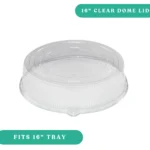 Pactiv - 16" Clear Round Catering Dome Lids