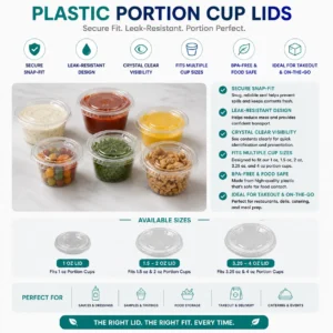 Plastic Portion Cup Lid