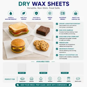 dry wax sheets